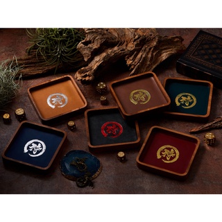 Samurai Spirit Square Mini Tray | ถาดไม้ ถาดทอย ลูกเต๋า Dice DnD D&amp;D MTG RPG TRPG เกมกระดาน บอร์ดเกม Game Magic เมจิก