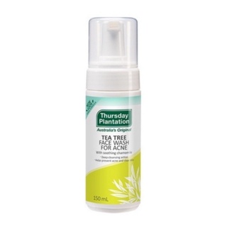 Thursday Plantation Tea Tree Daily Face Wash เทริสเดย์ โฟมล้างหน้า ช่วยลดปัญหา สิว ผิวแพ้ง่าย ขนาด 150 ml 12871