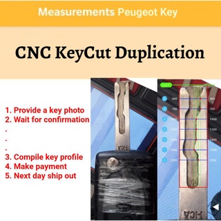 [KC007] เครื่องตัดกุญแจเปอโยต์ CNC ความแม่นยํา 99.9%