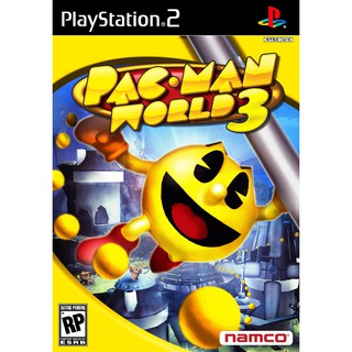 Pac-Man World 3 ps2 แผ่นเกมส์ps2 ps2 เกมเพล2 แนวPlatformer 3D