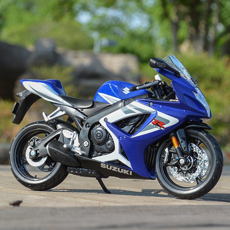 Maisto 1:12 Suzuki GSX-R750 โมเดลรถจักรยานยนต์ของเล่น หล่อ แบบคงที่ สำหรับงานอดิเรก ของสะสม