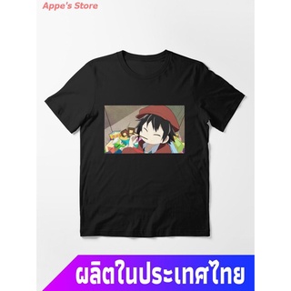 Appes Store COD BSD Bungou Stray Dogs BSD Wan! Ranpo Snacks Essential T-Shirt เสื้อยืดพิมพ์ลาย เสื้อยืดคู่รัก