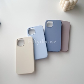 พร้อมส่ง***สำหรับ 7-13 pro max เคสซิลิโคนสีพื้น ไม่มีโลโก้ โทนสีพาสเทล ด้านในเป็นกำมะหยี่ ลบรอยปากกาได้