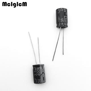 ตัวเก็บประจุแบบอลูมิเนียมอิเล็กโทรไลต์ 3.3uF 400V 8 * 12 Electrolytic capacitor