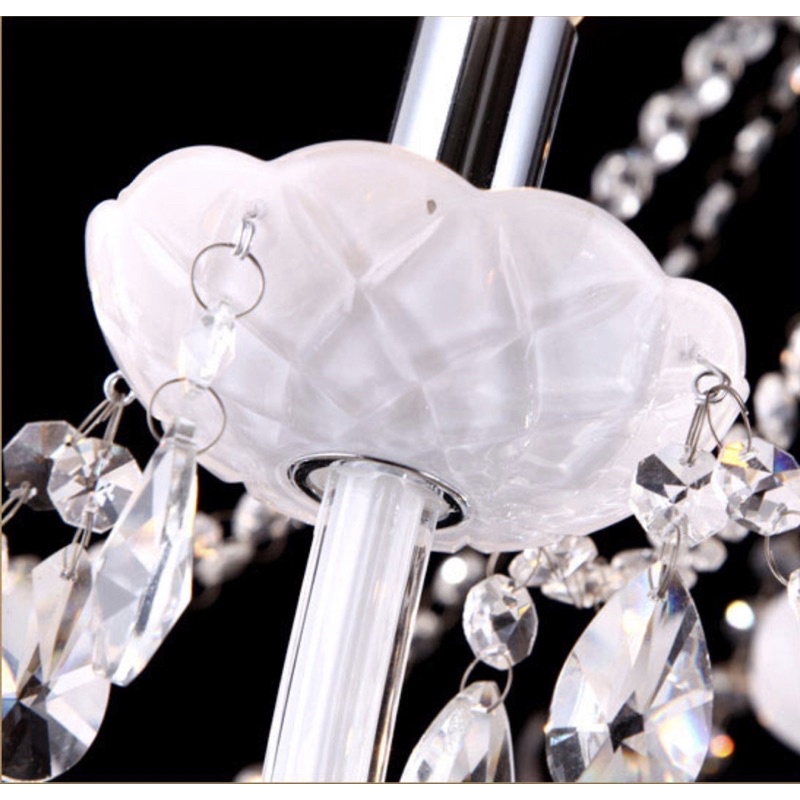 CT001A025 SOTMIA แชนเดอเรียสีขาว แชนเดอเรีย โคมไฟระย้า โคมไฟระย้าวินเทจ โคมไฟระย้าคริสตัล WHITE CHANDERLIER CRYSTAL - รูปที่ 6