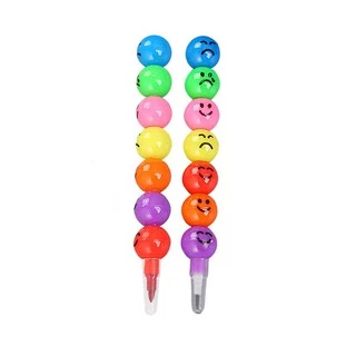 ดินสอและสีเทียนน้ำเต้า7สีน่ารักเปลี่ยนไส้ได้ ดินสอ อุปกรณ์การเรียน