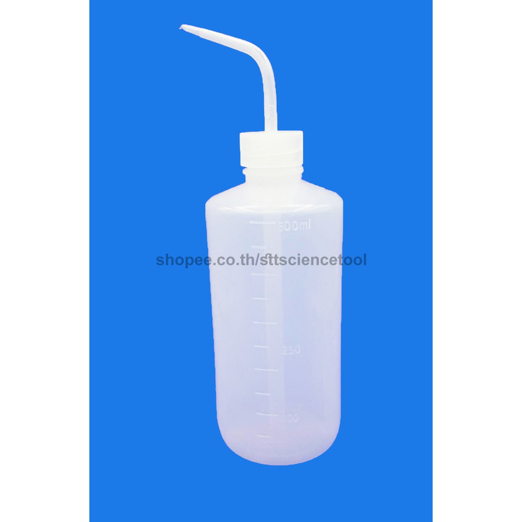 ขวดฉีดน้ำกลั่น 500 มล. LDPE ใช้ในการทดลองทางวิทยาศาสตร์