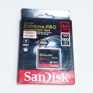 SanDisk Extreme Pro CF Card 64 GB Speed read160MB/s , write150MB/s (SDCFXPS_064G_X46)