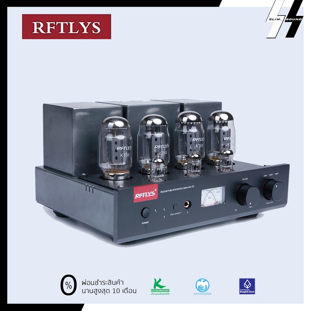 แอมป์หลอด RFTLYS - A2 (KT88) Bluetooth - Push-Pull KT88 Tube Amplifier ...