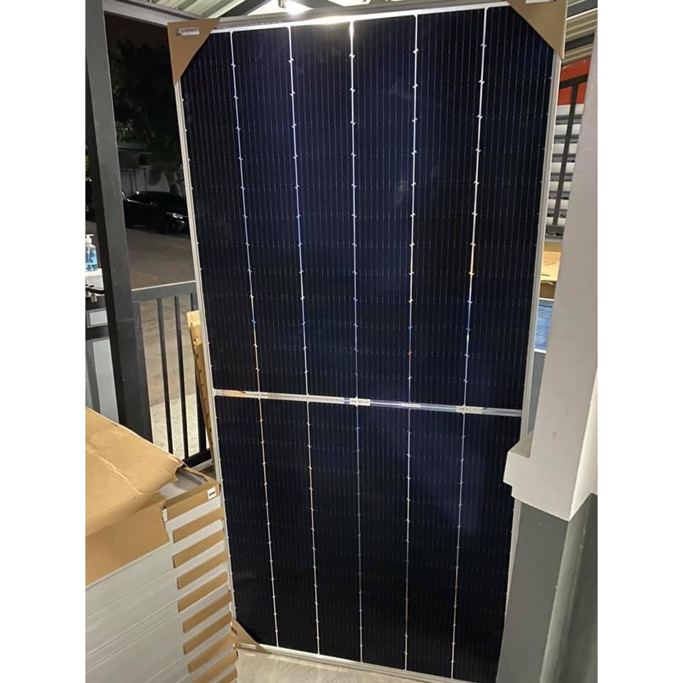 แผงโซล่าเซลล์ Solar cell Mono Jinko 460watt.  made in China แบบ Half Cell โมโน-ฮาร์ฟเซล