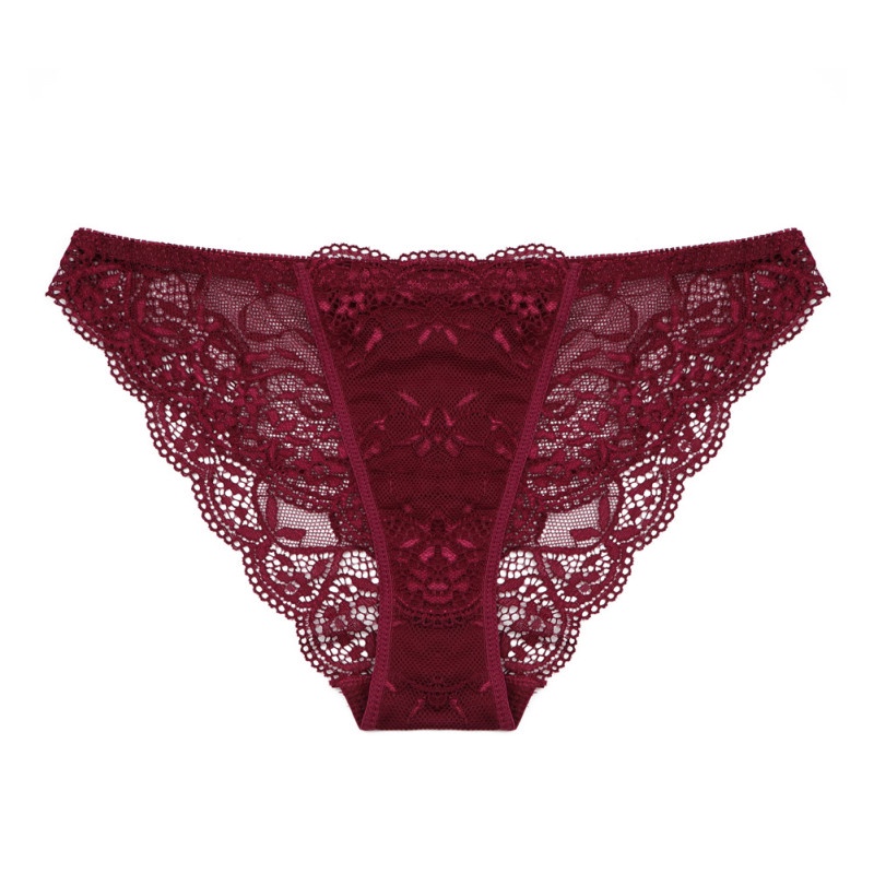 Varsbaby กางเกงชั้นในสตรีลูกไม้ดอกไม้เย็บปักถักร้อยชุดชั้นในระบายอากาศขนาด SML XL N097