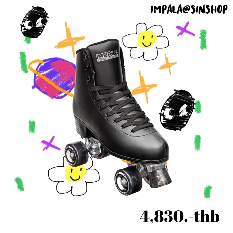 Impala Roller skate BLACK Shopee Thailand