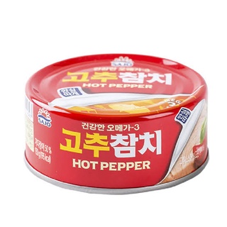 &gt;&gt;ส่งจากไทย&gt;&gt;ทูน่ากระป๋องสูตรเผ็ด  /  Sajo Tuna Hot Pepper 고추참치  150g