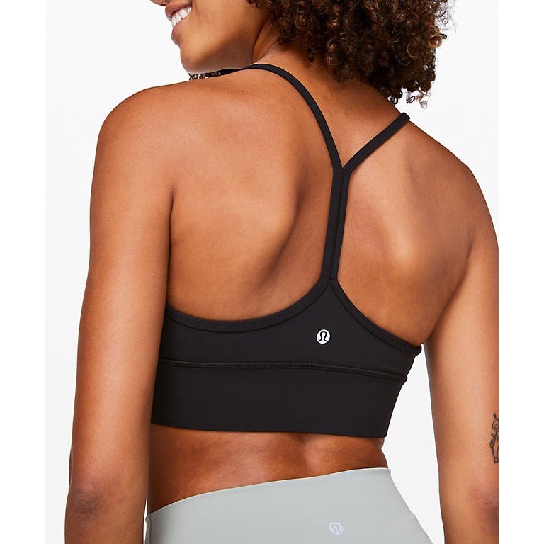 7 สี Lululemonss Flow Y Bra ชุดชั้นในกีฬาผู้หญิง Bra พร้อมแผ่น