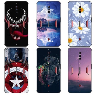 เคส Zte Nubia Red Magic 6 6 Pro 6R Case การ์ตูน Captain America เคสซิลิโคน Soft Black TPU โทรศัพท์มือถือ Back เคส