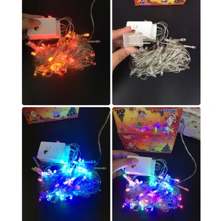 Christmas LED FLASH LIGHT ไฟกระพริบ LED กันน้ำ RGB เปลี่ยนสี ได้ 7 สี สายยาว 8 เมตร