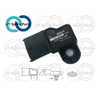 เซนเซอร์อากาศ (MAP Sensor) (Bosch - 0 281 002 680) ของแท้ สำหรับ Ford Ranger T5 / Mazda BT-50