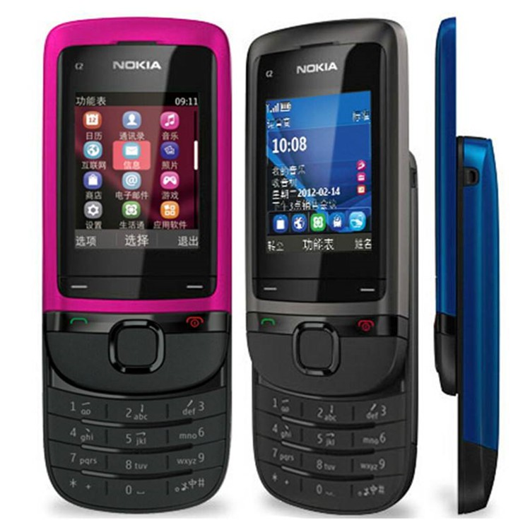Nokia C2-05 Classic Sliding Mobile Phone Original ครบชุด