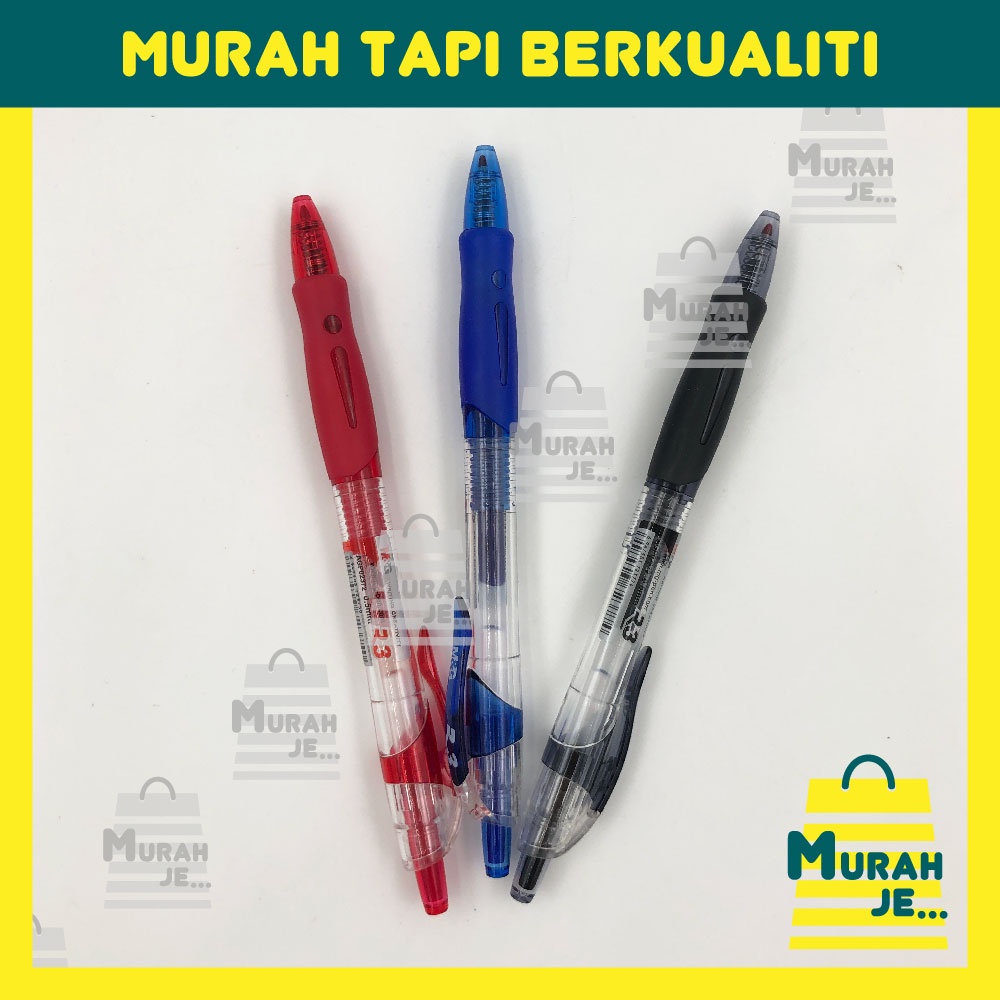 ปากกาเจล M&G R3 0.5MM [1pc] [แดง/ดํา/น้ําเงิน] / ปากกา M&G R3 0.5MM [1pc] [Merah/ Hitam/ Biru]