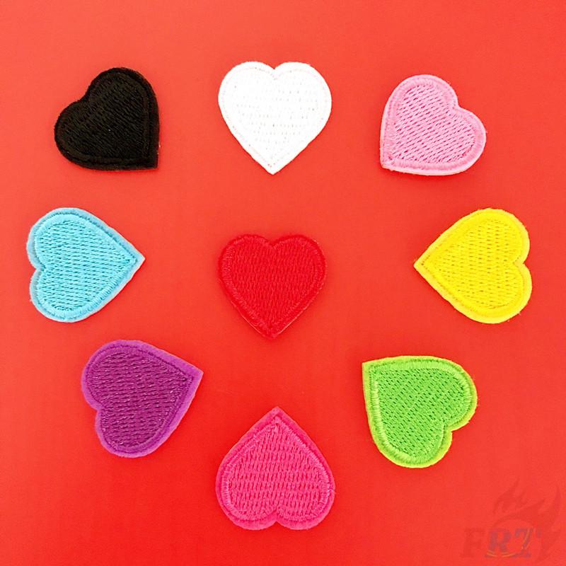 ☸ INS - Colorful Heart Iron-On Patch ☸ 1Pc Colorful Diy Sew on Iron on Patch