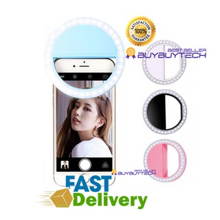 buybuytech โค้ด TECH30 ลด 30% ไฟเซลฟี่ ติดมือถือ แบบพกพา LED Selfie Ring