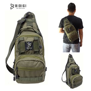 Bidigi REBORN-Mens SLING BAG ARMY TACTICAL กระเป๋ายุทธวิธี สําหรับผู้ชาย