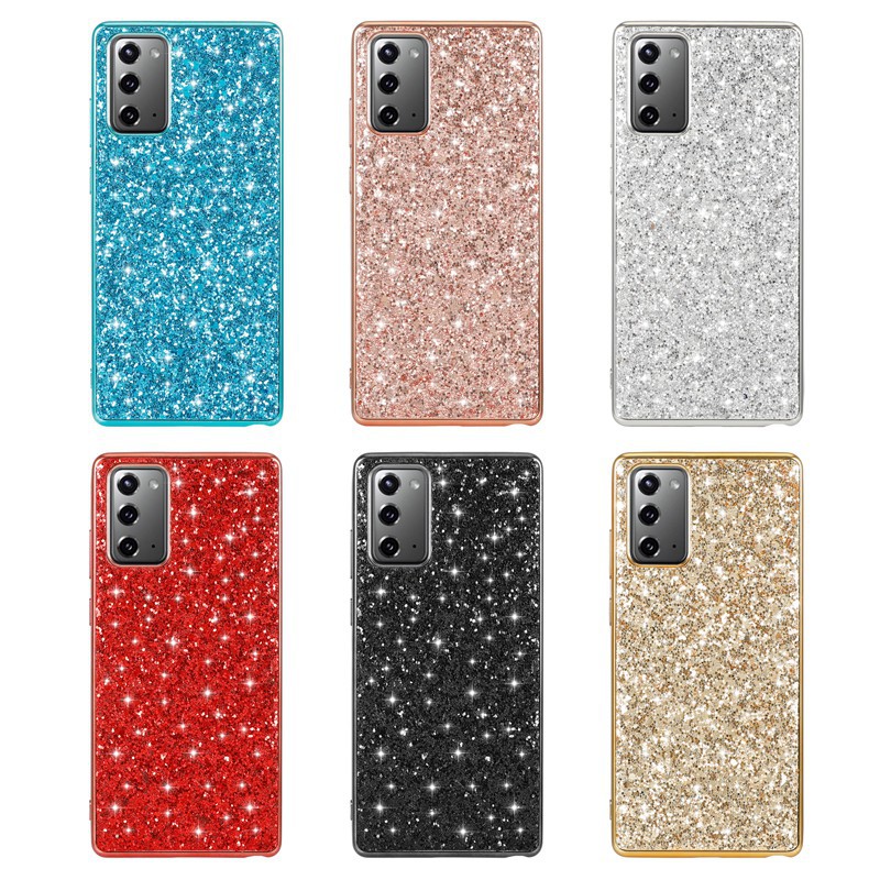 เคส Samsung Galaxy Note 20 Plus A21S A51 A71 5G A41 A20S A10S S10 Lite Note 10 Lite S20 Ultra S20 Plus S20 + Note 10 Plus S10 Plus A80 A70 Electroplated Glitter Non Slip Case