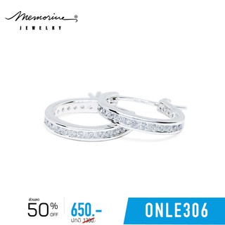 Memorine Jewelry ต่างหูเงินแท้ 925 ฝังเพชรสวิส (CZ) : ONLE306