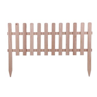 รั้วไม้ยางพาราปักพื้น U-01 XL RUBBER WOODEN FENCE SPRING U-01 XL