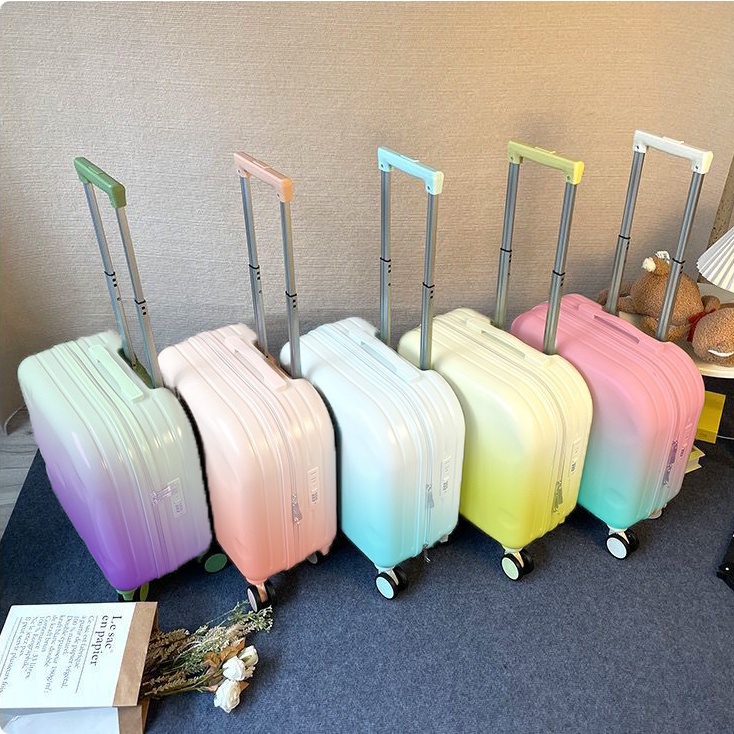 กระเป๋าเดินทาง 18 นิ้ว รุ่น Boxie Series 017 4 ล้อ หมุนได้ 360 องศา รุ่นซิป น้ำหนักเบากันน้ำ Keenoya
