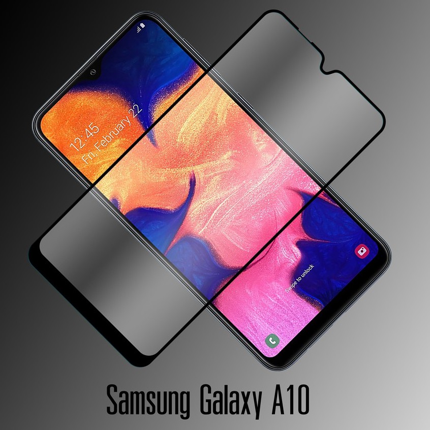 ฟิล์มกระจก นิรภัย เต็มจอ กาวเต็มแผ่น ซัมซุง เอ10 / เอ20  Full Glue Tempered Glass Screen For Samsung