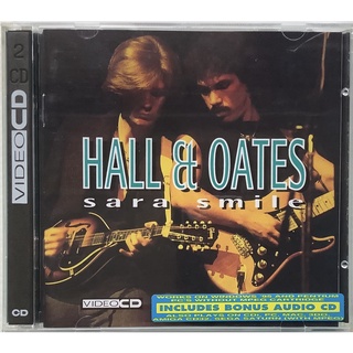 CD + VCD ซีดีเพลง + วีซีดี Daryl Hall &amp; John Oates - Sara Smile แสดงสด8เพลงปี 1976 ลิขสิทธิ์