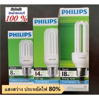 หลอดตะเกียบ หลอดไฟฟลูออเรสเซนซ์ฟิลิปส์ #Philips ขนาด 8 วัตต์ / 14 วัตต์ / 18 วัตต์ แสง cool daylight