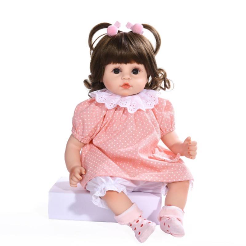 ของเล่นเด็ก ตุ๊กตาเจ้าหญิง ซิลิโคน แฮนด์เมด ขนาดใหญ่ 45 ซม. ของขวัญวันเกิด สําหรับเด็กผู้หญิง