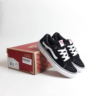 Vans Sk8 Hi Low Pro Black White Shoes