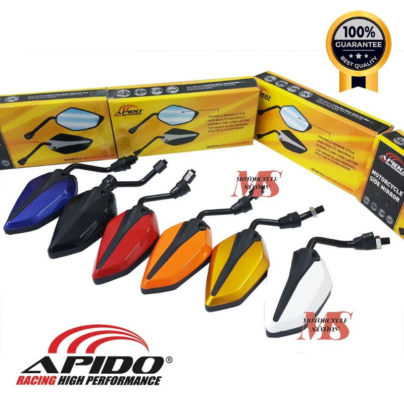 APIDO ZX2794 กระจกมองข้าง HONDA / YAMAHA CARBON Y15 LC135 RS150 EX5 WAVE KRISS DASH NVX