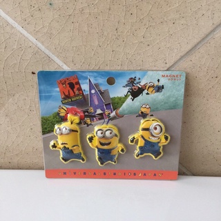 Magnet แม่เหล็ก ที่ติดตู้เย็น ลาย Minion ของแท้ ซื้อจาก Universal Studio ญี่ปุ่น วัสดุดี สีสวย ลาย Minions น่ารักมาก