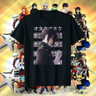 เสื้อยืดผู้ชาย เสื้อยืดคอกลม พิมพ์ลายอนิเมะ The Seraph Of The End แฟชั่นฤดูร้อน S-5XL