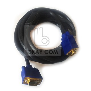 Glink สายจอ สายจอ VGA ยาว 5เมตร Super VGA RGB Projector/LCD/LED Cable 3+6 Cable 5M (Black)  #1003