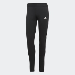 Adidas กางเกงกีฬาผู้หญิง LOUNGEWEAR Essentials 3-Stripes Leggings | Black/White ( GL0723 )