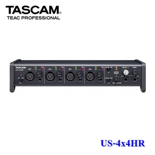 Tascam US-4x4HR ออดิโออินเตอร์เฟส อุปกรณ์บันทึกเสียง โฮมสตูดิโอ 4-In/4-Out USB-C Audio interface