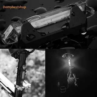 Domybestshop* ไฟท้ายจักรยาน LED ชาร์จ USB กันน้ํา