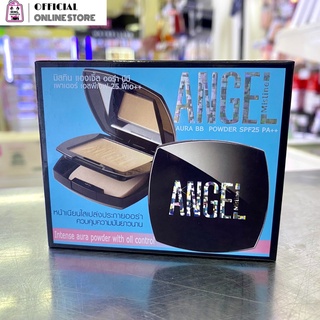 Mistine Angel Aura BB Powder spf25 pa++ แป้งตลับ แป้งพัฟ มิสทีน แองเจิ้ลออร่า บีบี พีเอ++ 10ก.