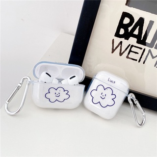 เคสหูฟังบลูทูธไร้สาย แบบใส แบบนิ่ม ลายน่ารัก สําหรับ AirPods Pro 1 2 3rd Generation 3 I12