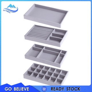 [Go Believe] ถาดวางเครื่องประดับถาดลิ้นชักออแกไนเซอร์สําหรับอุปกรณ์เสริมสร้อยคอสร้อยข้อมือกล่องโชว์