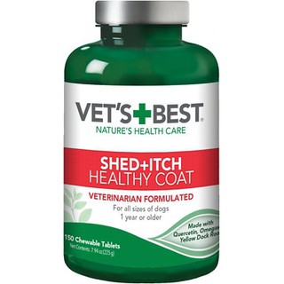 USA SHED+ITCH Healthy  อาหารเสริมสุนัข บำรุงขน ผิวหนัง ลดขนร่วง สกัดธรรมชาติล้วน 50เม็ด