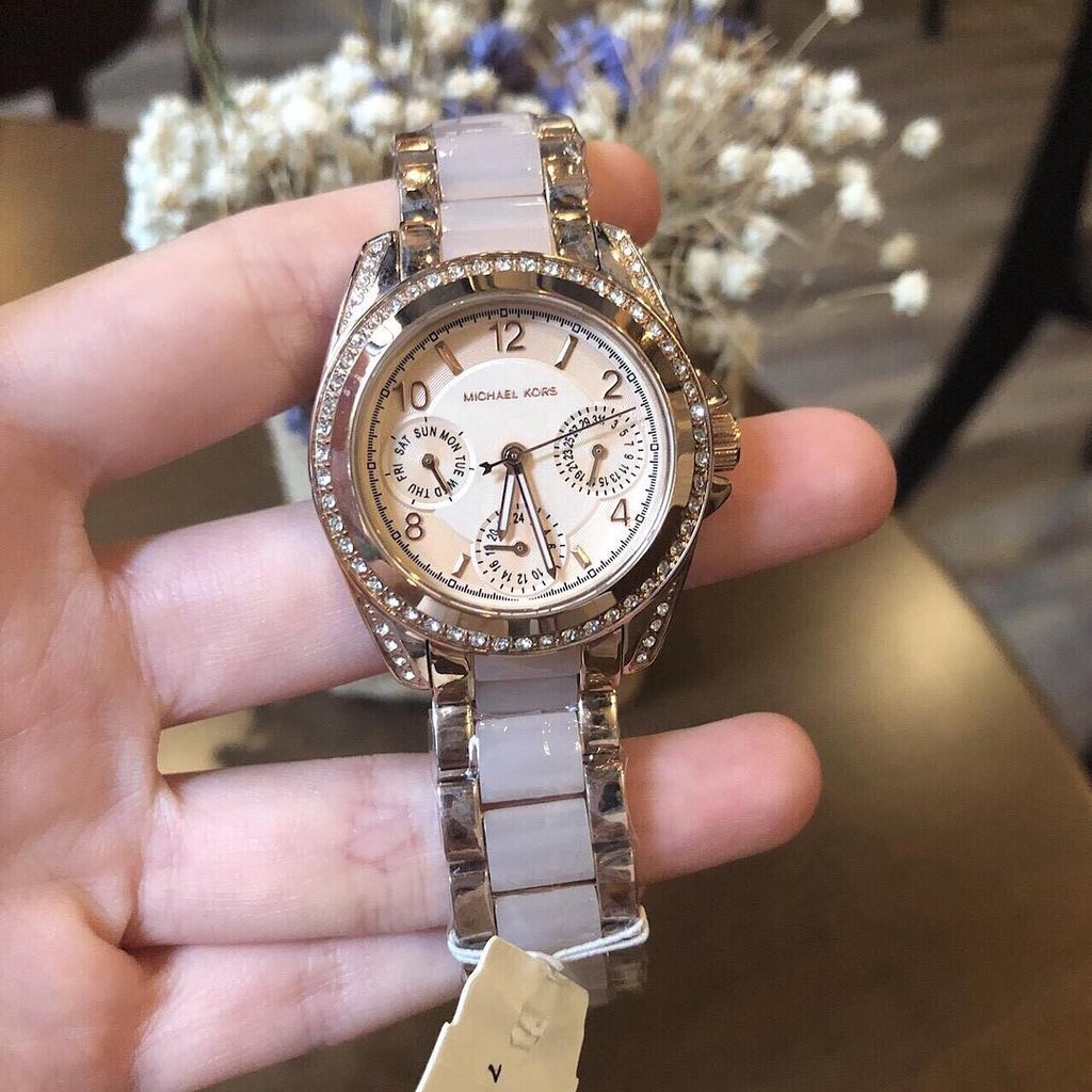 นาฬิกาข้อมือผู้หญิง แบรนด์ Michael kors watch สีทอง