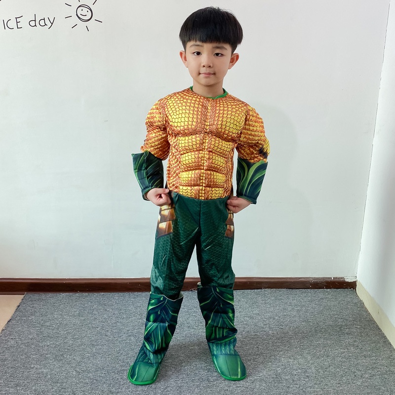 ชุดเด็กแฟนซีราชาน้ำทะเล นักรบมหาสมุทร ธีมทะเลลึก โพไซดอน  คอสเพลย์แฟนตาซี เทพเจ้าแห่งท้องทะเล ราชันย์มหาสมุทร kd22/ac2.7 - รูปที่ 2