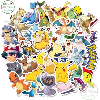 สติ๊กเกอร์ Pokémon 49 โปเกมอน 50 ชิ้น โปเกม่อน Pokemon pikachu โปรเกมอน go ปิกกาจู พิคาชู ปี ปีก กา จู โก โป เก มอน ม่อน