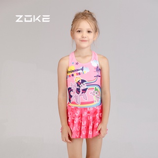 Zoke x My Little Pony ชุดว่ายน้ําวันพีช สําหรับเด็กผู้หญิง 119504536